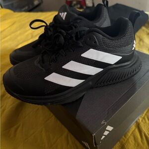 adidas Black and White Athletic Shoes